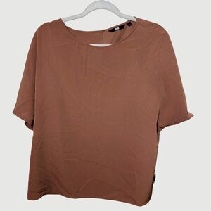 Uniqlo Tan Blouse